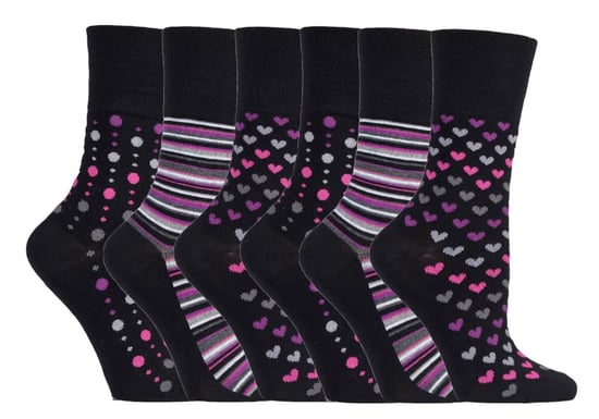 Sock Shop Gentle Grip - 6 Pairs Ladies Non Elastic Bamboo Socks - SOLRM33 - Image 1