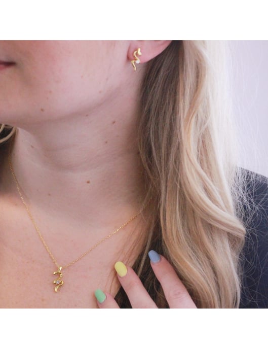 Spiral set - Gold and Crystal - Image 2