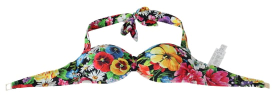 Dolce & Gabbana Women's Multicolor Floral Print Swimwear Bikini Top - Image 3