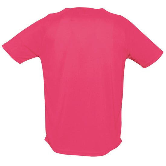 Sols Mens Sporty Short Sleeve Performance T-Shirt (Neon Pink) - Image 2