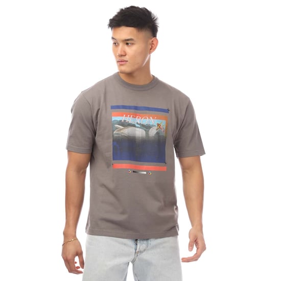 Heren-T-shirt Heron Preston Misprinted Heron in Grijs - Image 1