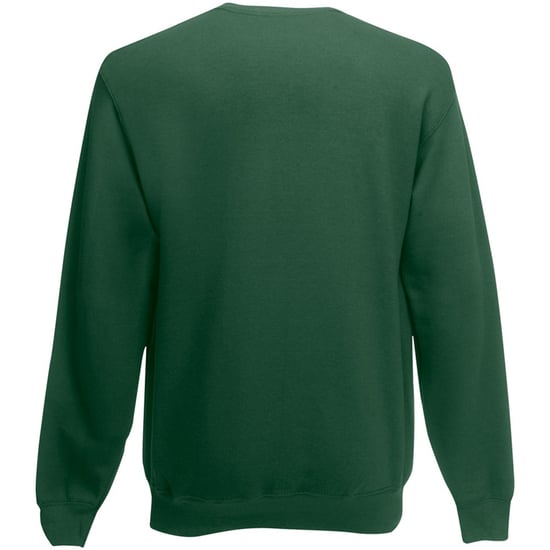 Fruit Of The Loom Heren Set-In Belcoro® garen Sweatshirt (Bottle Groen) - Image 2