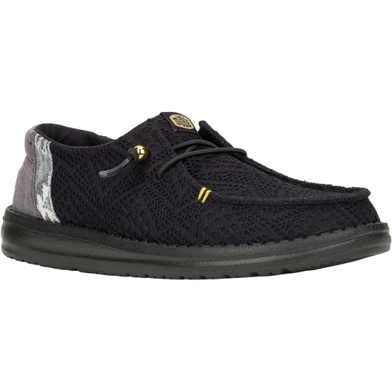 HEYDUDE Wendy Boho Crochet Polyester Damesschoenen Zwart - Image 1