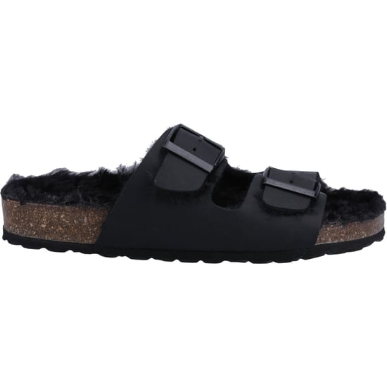 Hush Puppies Jessie Läder Damskor Svart Tofflor - Image 4