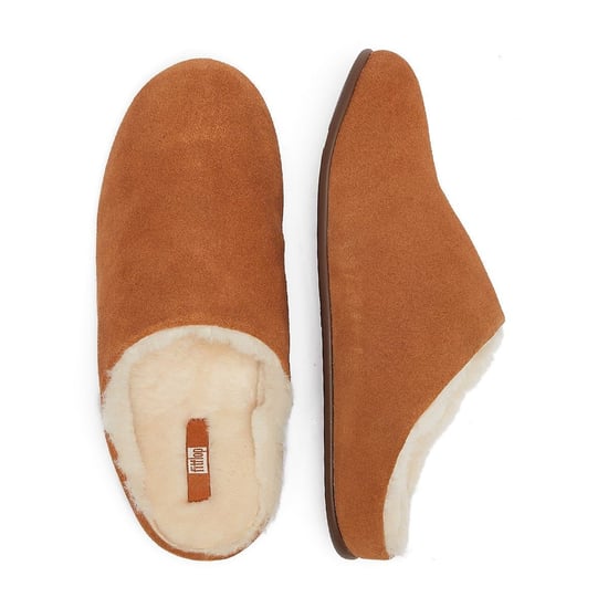 Women's Fit Flop Chrissie Shearling Slippers in Tan - Image 6