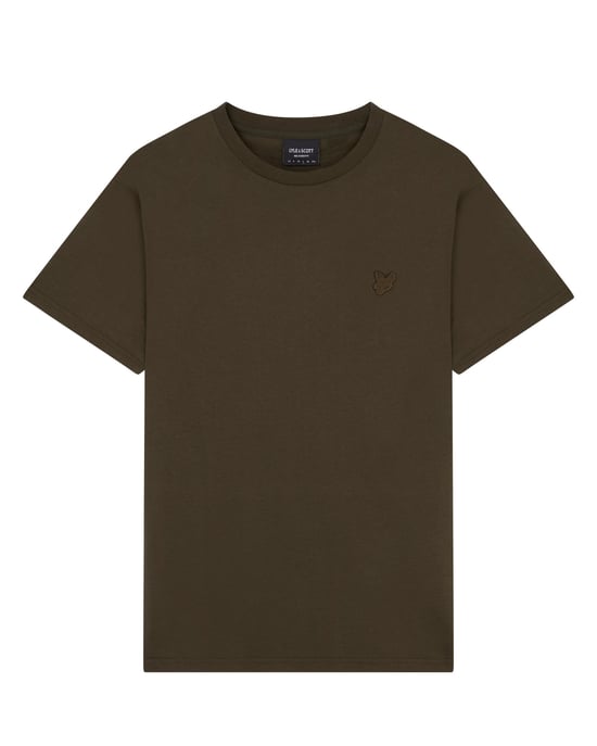 Lyle & Scott Plain Mens Olive Green T-Shirt - Image 5