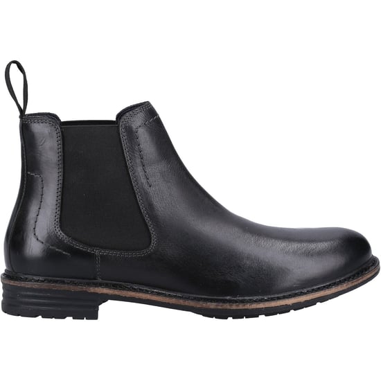 Hush Puppies Justin Chelsea Leather Men's Black Boots - Image 4
