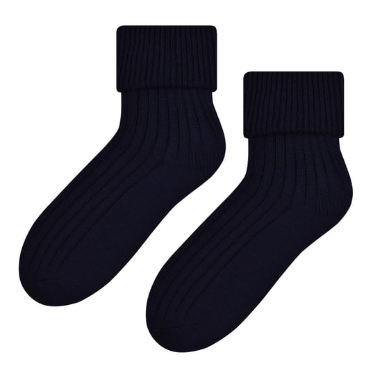 Womens Wool Bed Socks | Steven | Super Soft Cosy Lounge Sleep Socks - Black - Image 1