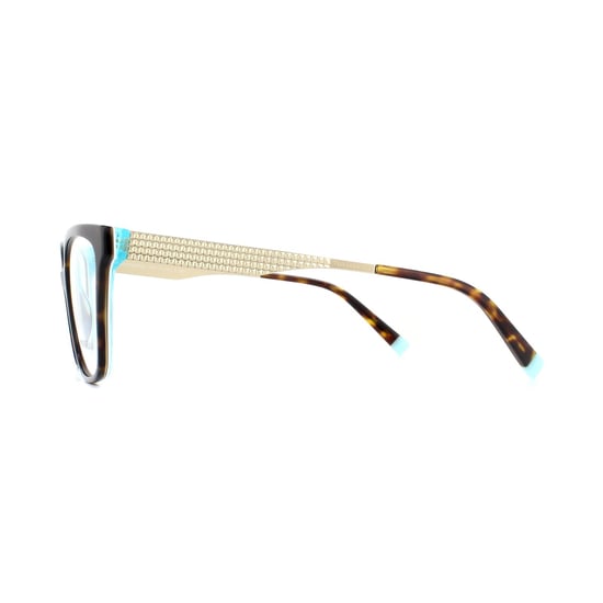Tiffany Square Havana White Blue Womens  Glasses Frames