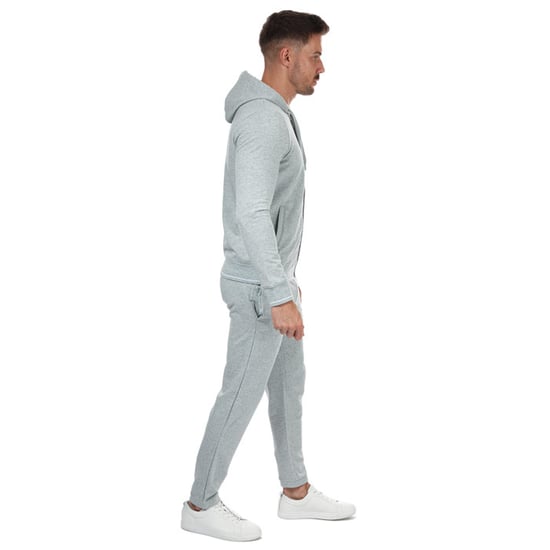 Men's Armani Exchange Logo Zip Hoody in Grey