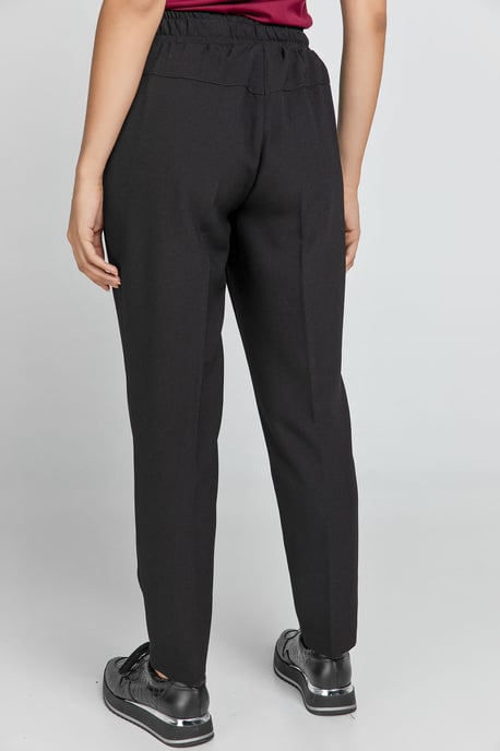Black Crepe Pants by Conquista - Image 6