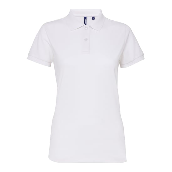 Asquith & Fox Dames/dames Performance Blend Poloshirt met korte mouwen (Wit) - Image 1