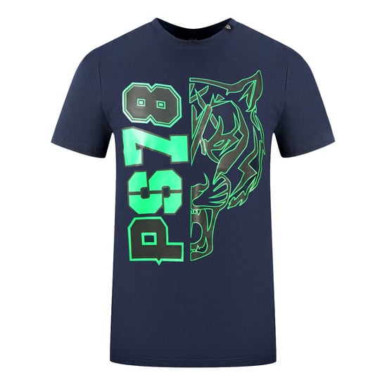 Plein Sport PS78 Design Logo Navy Blue T-Shirt - Image 1