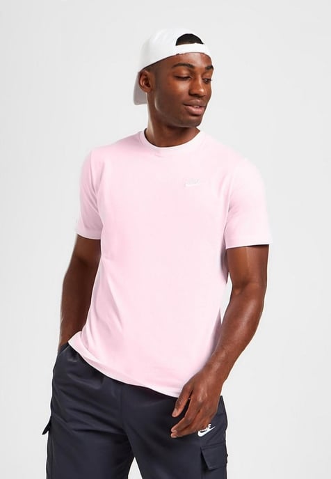 Nike Sportswear Club Mens T Shirt in Pink - Image 1