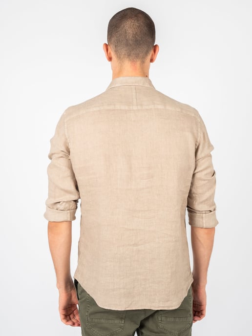 Xagon Man Shirt Lino Men's Beige - Image 6