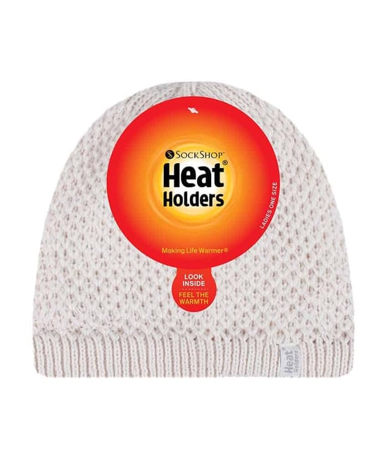Heat Holders - Stickad, fleecefodrad, varm och termisk mössa för damer - Image 2