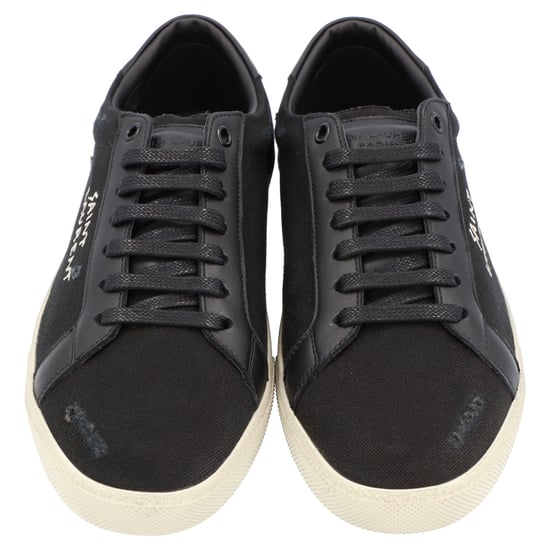 Saint Laurent Court Classic Sl/06 Broderade Sneakers Svart - Image 3