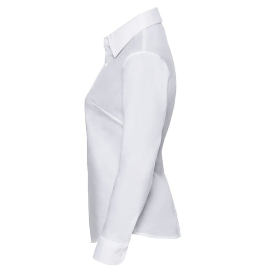 Russell Collection Dames/Dames Oxford Easy-Care overhemd met lange mouwen (Wit) - Image 2