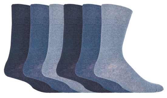 Mens 6 pack non elastic diabetic socks with hand linked toe seams - Image 1