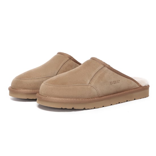 EVER AU Men Lark Slippers - Chestnut