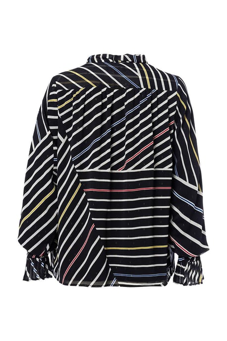 Irina Print Blouse Zwart / Multi - Image 5