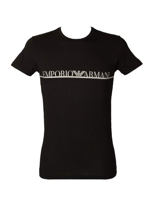 Emporio Armani T-shirt C-ringad Herr Blå - Image 1