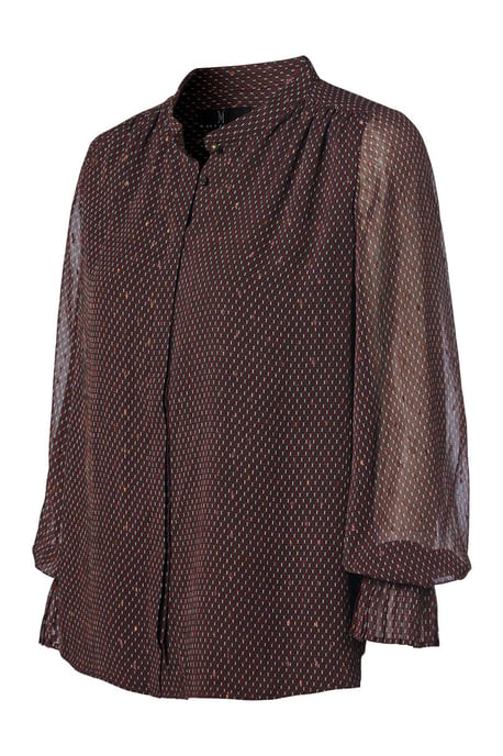 Jackson Print Blouse Brown