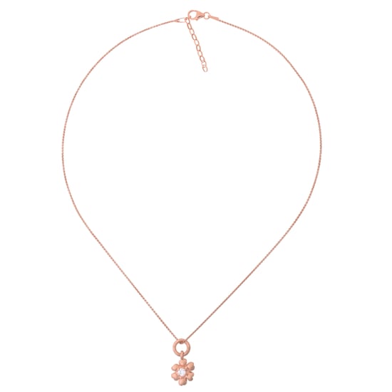 Orphelia Women's 925 Sterling Silver Chain with Pendant - Rose ZH-4854/1 - Image 2