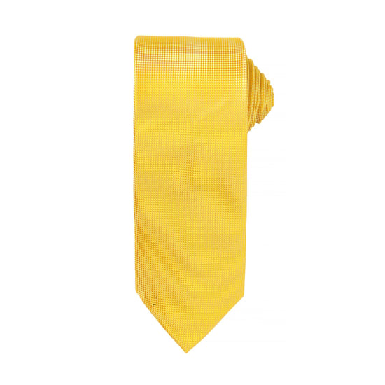 Premier Mens Micro Waffle Formal Work Tie (Pack of 2) (Sunflower) - Image 1