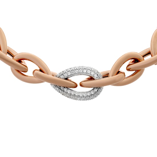 Orphelia Women's 925 Sterling Silver Necklace - Rose ZK-7161