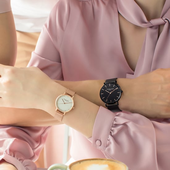 VICTORIA HYDE Couple Watches Gift Set Black Rose Gold - Image 3