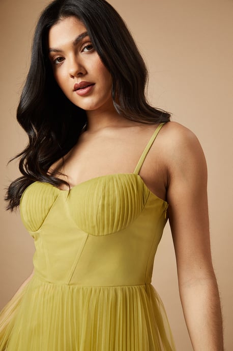 Corset Detail Maxi Dress