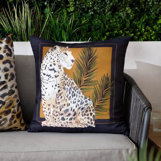 Paoletti Leopardis Cat Printed Outdoor Cushion Cover - Image 6
