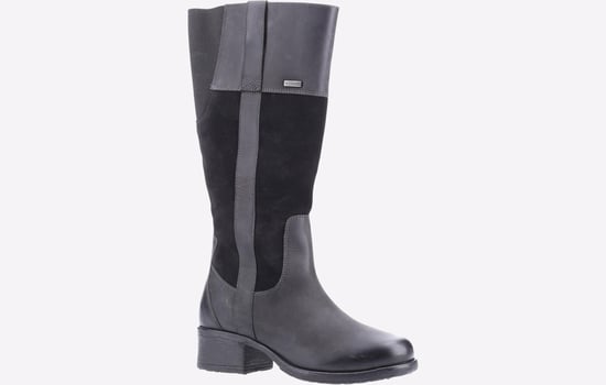 Hush Puppies Samara Damstövlar I Svart Mocka - Image 2