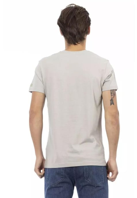 Trussardi Action Men's Gray Cotton T-Shirt