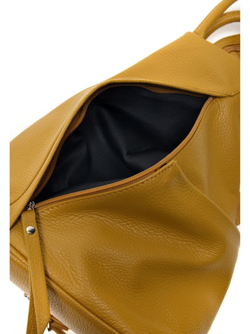 Carla Ferreri SS22 CF 1625 Mustard Leather Bag - Image 4