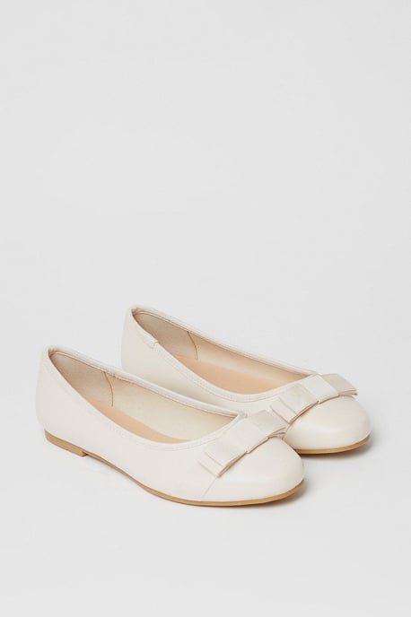 Wide Fit Paris Bow Detail Ballet Pumps - Image 3