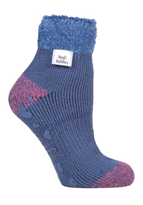 Heat Holders Womens Cuddly Fluffy Bed Socks with Feather Top - Image 1