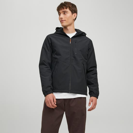 Jack & Jones Men's Long Sleeves Sprinter Outdoor Jacket Black