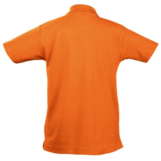 SOLS Kids Unisex Summer II Pique Polo Shirt (Orange)