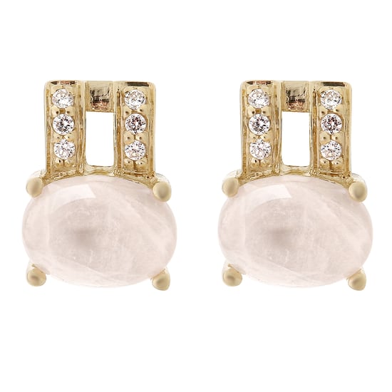Orphelia 'Alena' Women's 925 Sterling Silver Stud Earrings - Gold ZO-7122/G