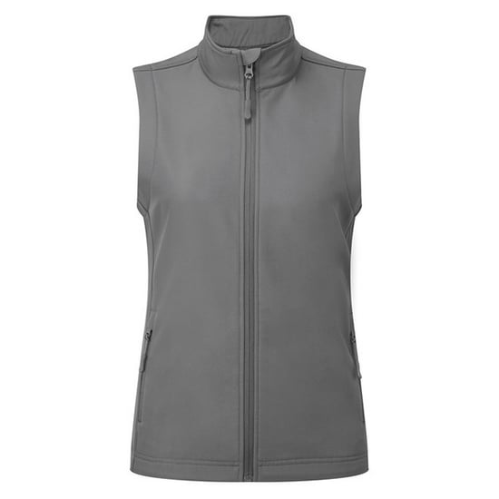 Premier Womens/Ladies Windchecker Recycled Printable Gilet (Dark Grey)