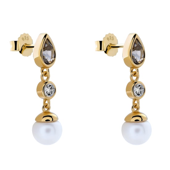 Orphelia 'Lylou' Dames 925 Sterling Zilveren Oorbellen - Goud ZO-7498/G - Image 2