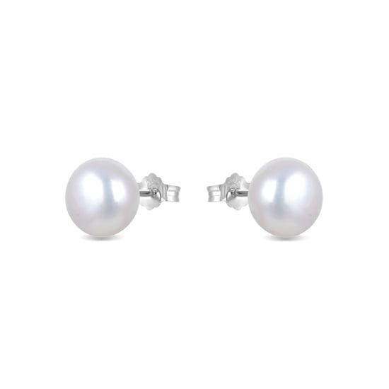 Luxenter essential-örhängen i 925 sterlingsilver och vit pärla med rodiumpläterad yta - Image 2