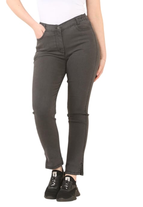 MYT Dames Elastische Taille Jeans in Charcoal - Image 1