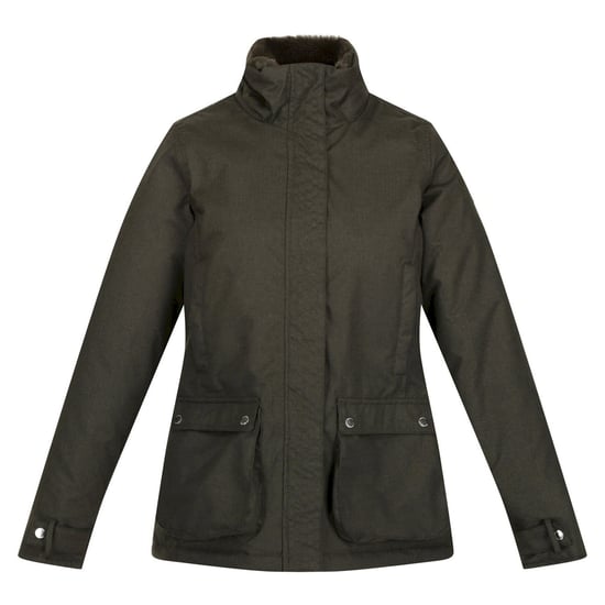 Regatta Womens/Ladies Leighton Waterproof Jacket (Dark Khaki)