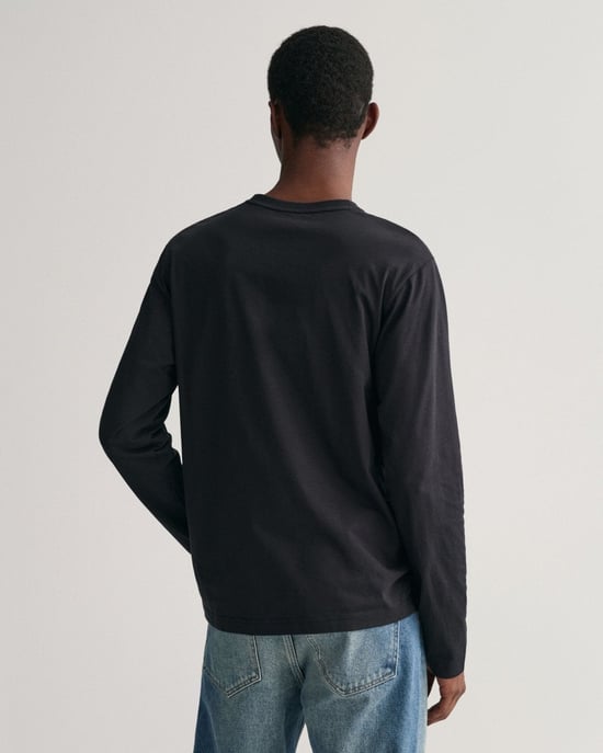 GANT Mens Regular Fit Long Sleeve Shield Logo T-Shirt - Image 2