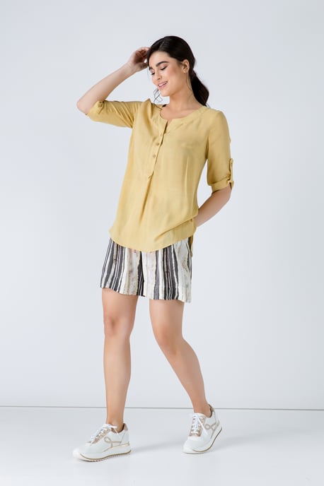 Linen Look Blouse - Image 2