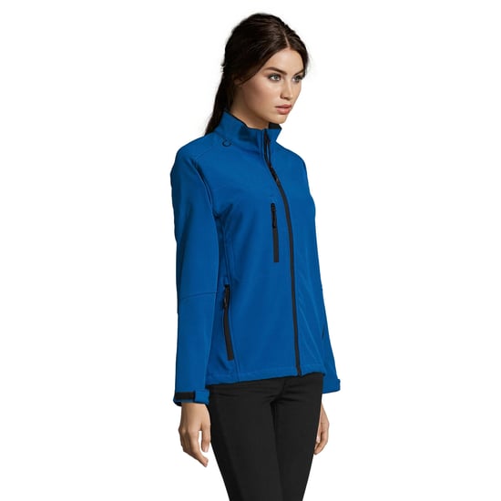 SOLS Womens/Ladies Roxy Soft Shell Jacket (Royal Blue) - Image 3