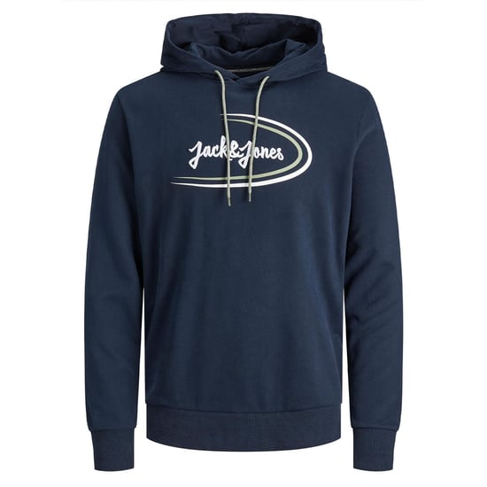 JACK&JONES Men's Logo printed pullover Sweat Hoodie, Organic cotton